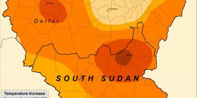 地図のスーダンでの気候